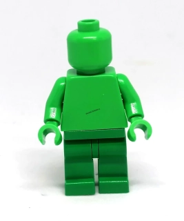 LH5035 LEGO HRANÁ MINIFIGURKA JEDNOBAREVNÁ ZELENÁ