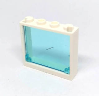 LH2914 LEGO HRANÉ OKNO VÝKLOPNÁ PRŮHLEDNÁ VÝPLŇ BÍLÝ RÁM