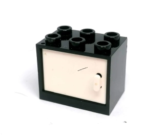LH2952 LEGO HRANÁ BEDNA SKŘÍŇKA ČERNÁ BÍLÉ DVEŘE