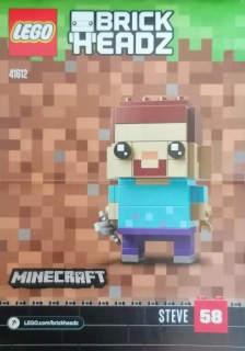 41612 LEGO NÁVOD NA SESTAVENÍ BRICK HEADZ STEVE