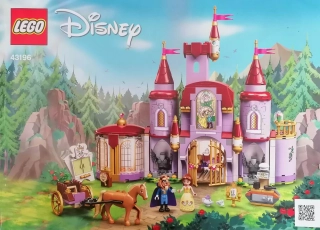 43196 LEGO NÁVOD NA SESTAVENÍ DISNEY ZÁMEK KRÁSKA A ZVÍŘE