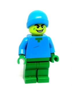 LH5044 LEGO HRANÁ MINIFIGURKA ZOMBIE ZELENÁ HLAVA