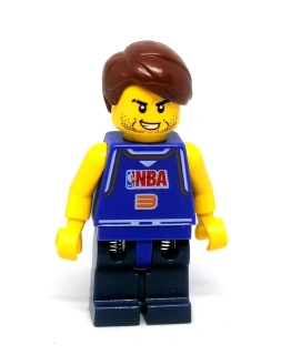 LH5116 LEGO HRANÁ MINIFIGURKA MUŽ BASKETBALISTA PRUŽINOVÉ NOHY