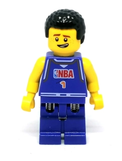 LH5137 LEGO HRANÁ MINIFIGURKA MUŽ BASKETBALISTA PRUŽINOVÉ NOHY