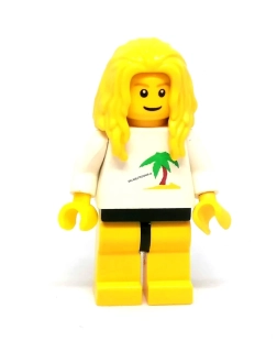 LH5144 LEGO HRANÁ MINIFIGURKA ŽENA V PLÁŽOVÉM OBLEČENÍ