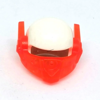 X483 LEGO DÍL HRANÁ HELMICE BÍLO ORANŽOVÁ