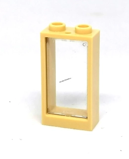 LH2992 LEGO HRANÉ OKNO MALÉ VYSOKÉ BÉŽOVÝ RÁM