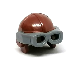 X530 LEGO DÍL HRANÁ HELMA PILOT HNĚDÁ ŠEDÉ BRÝLE