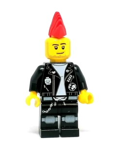 LH5164 LEGO HRANÁ MINIFIGURKA KLUK PANKÁČ V KOŽENÉ BUNDĚ