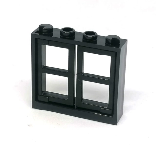LH3006 LEGO HRANÉ OKNO ČERNÝ RÁM ČERNÁ OKENICE