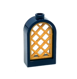 LH3018 LEGO HRANÉ MALÉ OKNO MODRÉ ZLATÁ MŘÍŽ