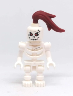 LH5212 LEGO HRANÁ MINIFIGURKA BÍLÝ KOSTLIVEC S CHOCHOLEM