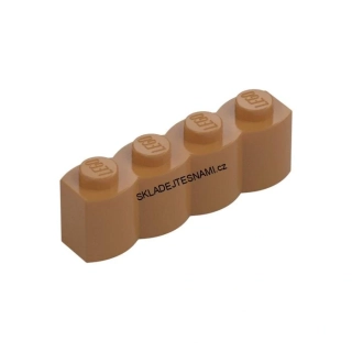 LH3037 LEGO HRANÁ KOSTKA 4X1 NOPEK (30137) MEDIUM DARK FLASH