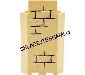 LH3039 LEGO HRANÝ PANEL 3 x 3 x 6 ZEĎ SE SAMOLEPKOU CIHLY HARRY POTTER