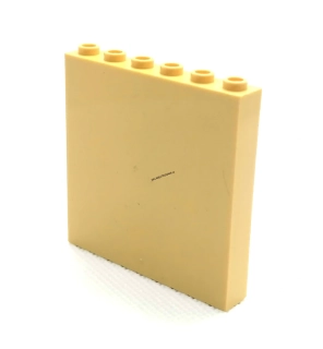 LH3053 LEGO HRANÝ PANEL 1 x 6 x 6 ZEĎ TAN BÉŽOVÁ