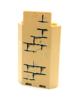 LH3058 LEGO HRANÝ PANEL 3 x 3 x 6 ZEĎ SE SAMOLEPKOU CIHLY HARRY POTTER