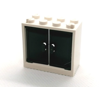 LH3067 LEGO HRANÝ DÍL OKNO 4X4 PLNÉ ŠEDÉ DVEŘE