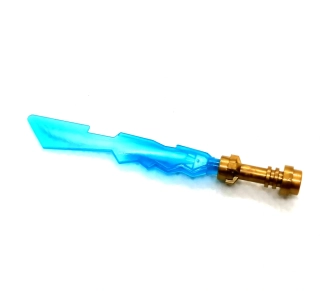 X541 LEGO HRANÝ ZLATÝ MEČ S PLAMENEM MODRÝM