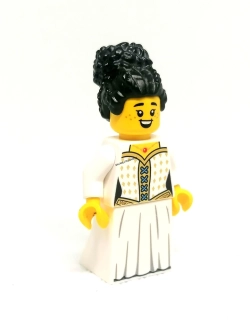 LH5294 LEGO HRANÁ MINIFIGURKA DÁMA BÍLÉ ŠATY