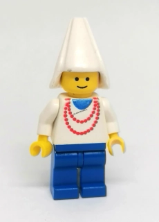 LH5358 LEGO HRANÁ MINIFIGURKA STŘEDOVĚKÁ ŽENA S NÁHRDELNÍKEM/BÍLÁ PANÍ