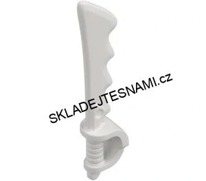 F898 LEGO HRANÝ DÍL MEČ BÍLÝ ZUBATÝ ŠAVLE
