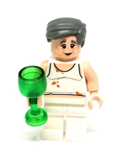 LH5488 LEGO HRANÁ MINIFIGURKA MUŽ OPILEC ALKOHOLIK VE ŠPINAVÉM TÍLKU