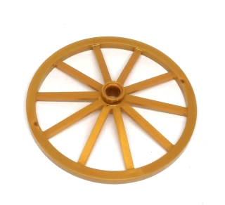 LH3076 LEGO HRANÉ ZLATÉ LOUKOŤOVÉ KOLO METALÍZA PRŮMĚR 55 MM