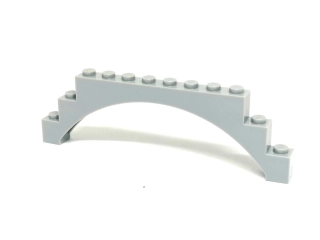 LH3081 LEGO HRANÝ ŠEDÝ OBLOUK DÉLKA 12 NOPKŮ