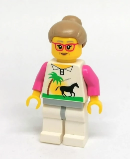 LH5570 LEGO HRANÁ MINIFIGURKA ŽENA BÍLÁ KOŠILE