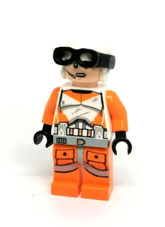 LH5591 LEGO HRANÁ MINIFIGURKA PILOT ORANŽOVÝ