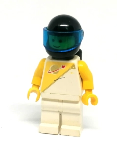 LH5623 LEGO HRANÁ MINIFIGURKA ZÁVODNÍK BÍLÁ KOMBINÉZA
