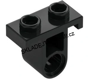 T36 LEGO TECHNIK ČERNÝ Spojovací destička s kolíky 1 x 2 x 1 a 1/2 (32529)