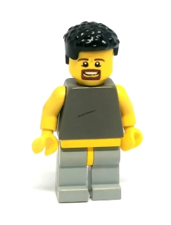 LH5629 LEGO HRANÁ MINIFIGURKA MUŽ ŠEDÉ TÍLKO