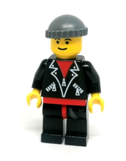LH5631 LEGO HRANÁ MINIFIGURKA MUŽ ČERNÁ BUNDA