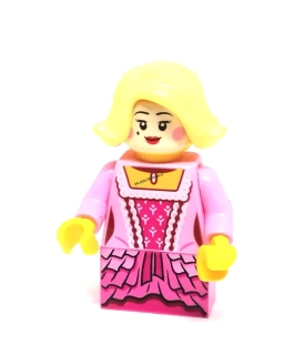 LH5637 LEGO HRANÁ MINIFIGURKA DÍVKA RŮŽOVÉ OBLEČENÍ
