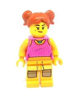 LH5638 LEGO HRANÁ MINIFIGURKA DÍVKA RŮŽOVÝ TOP