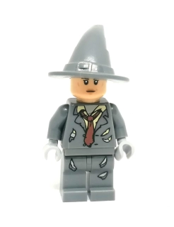 LH5657 LEGO HRANÁ MINIFIGURKA ŠEDÝ OBLEK KLOBOUK