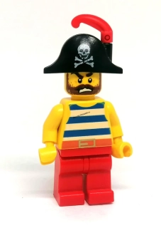 LH5665 LEGO HRANÁ MINIFIGURKA PIRÁT ČERVENÉ KALHOTY