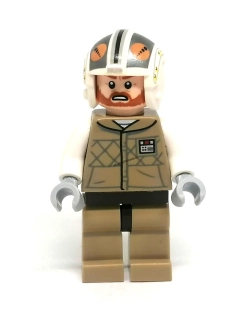 LH5684 LEGO HRANÁ MINIFIGURKA PILOT HNĚDÝ