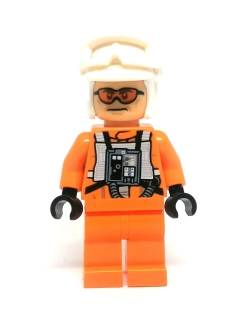 LH5688 LEGO HRANÁ MINIFIGURKA PILOT ORANŽOVÝ