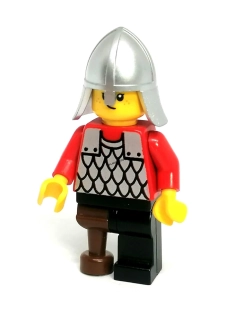 LH5700 LEGO HRANÁ MINIFIGURKA RYTÍŘ DRĚVĚNÁ NOHA