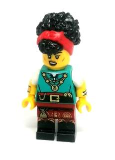 LH5725 LEGO HRANÁ MINIFIGURKA ŽENA KUDRNATÉ VLASY