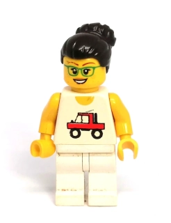 LH5737 LEGO HRANÁ MINIFIGURKA ŽENA BÍLÉ OBLEČENÍ