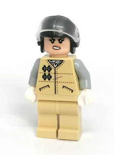 LH5756 LEGO HRANÁ MINIFIGURKA PILOTKA HNĚDÁ