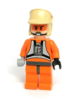 LH5757 LEGO HRANÁ MINIFIGURKA PILOT ORANŽOVÝ
