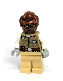 LH5758 LEGO HRANÁ MINIFIGURKA MUŽ HNĚDÉ KOMBINÉZA