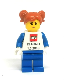 LH5771 LEGO HRANÁ MINIFIGURKA ŽENA S POTISKEM TRIČKA LEGO KLADNO 1.5.2018