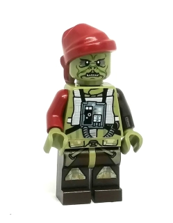 LH5778 LEGO HRANÁ MINIFIGURKA ZELENÝ ZOMBÍK