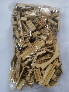 SCL407- HRANÉ LEGO MIX DÍLŮ BÉŽOVÁ - VÁHA 500 GRAMŮ