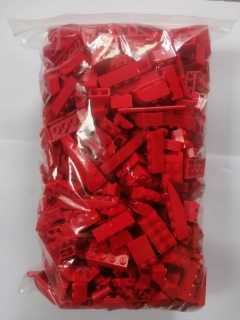 SCL408- HRANÉ LEGO MIX DÍLŮ ČERVENÁ - VÁHA 800 GRAMŮ